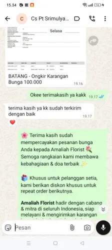 Testimonial Papan Bunga cilabanbulan