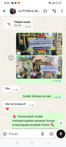 Testimonial Papan Bunga cilabanbulan