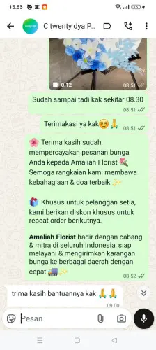 Testimonial Standing Flower cilabanbulan